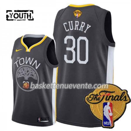 Maillot Basket Golden State Warriors Stephen Curry 30 Black Town 2018 NBA Finals Nike Swingman - Enfant